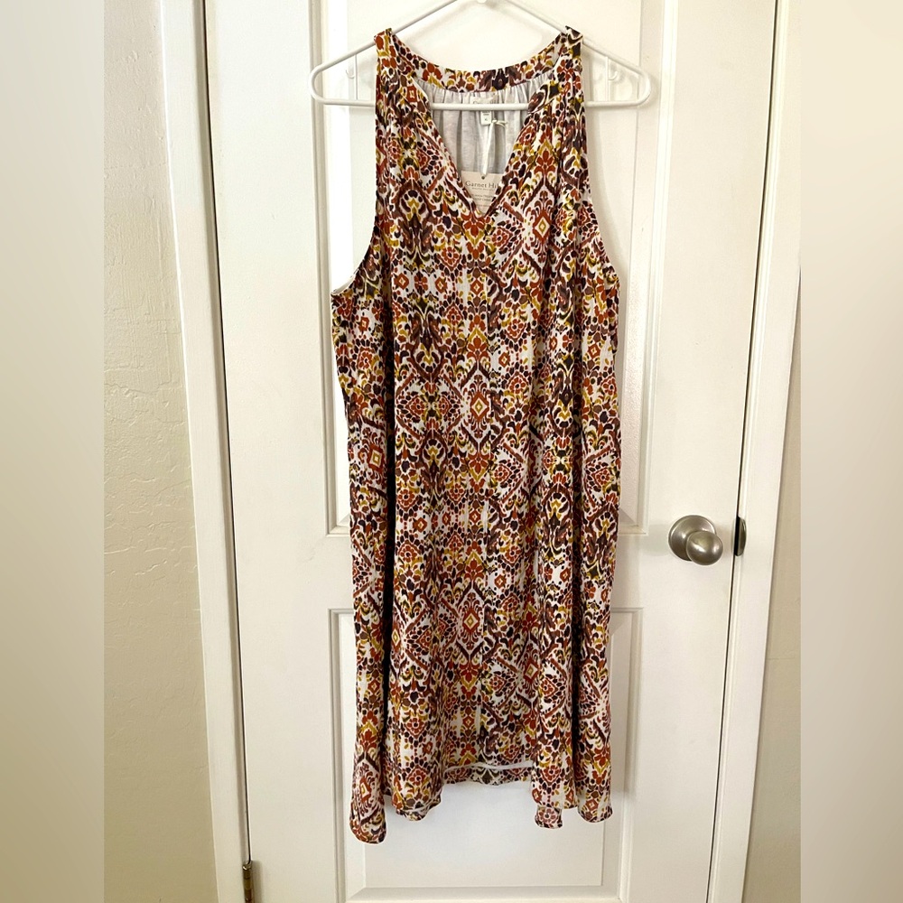New! Garnet Hill Tank Dress cotton size XL